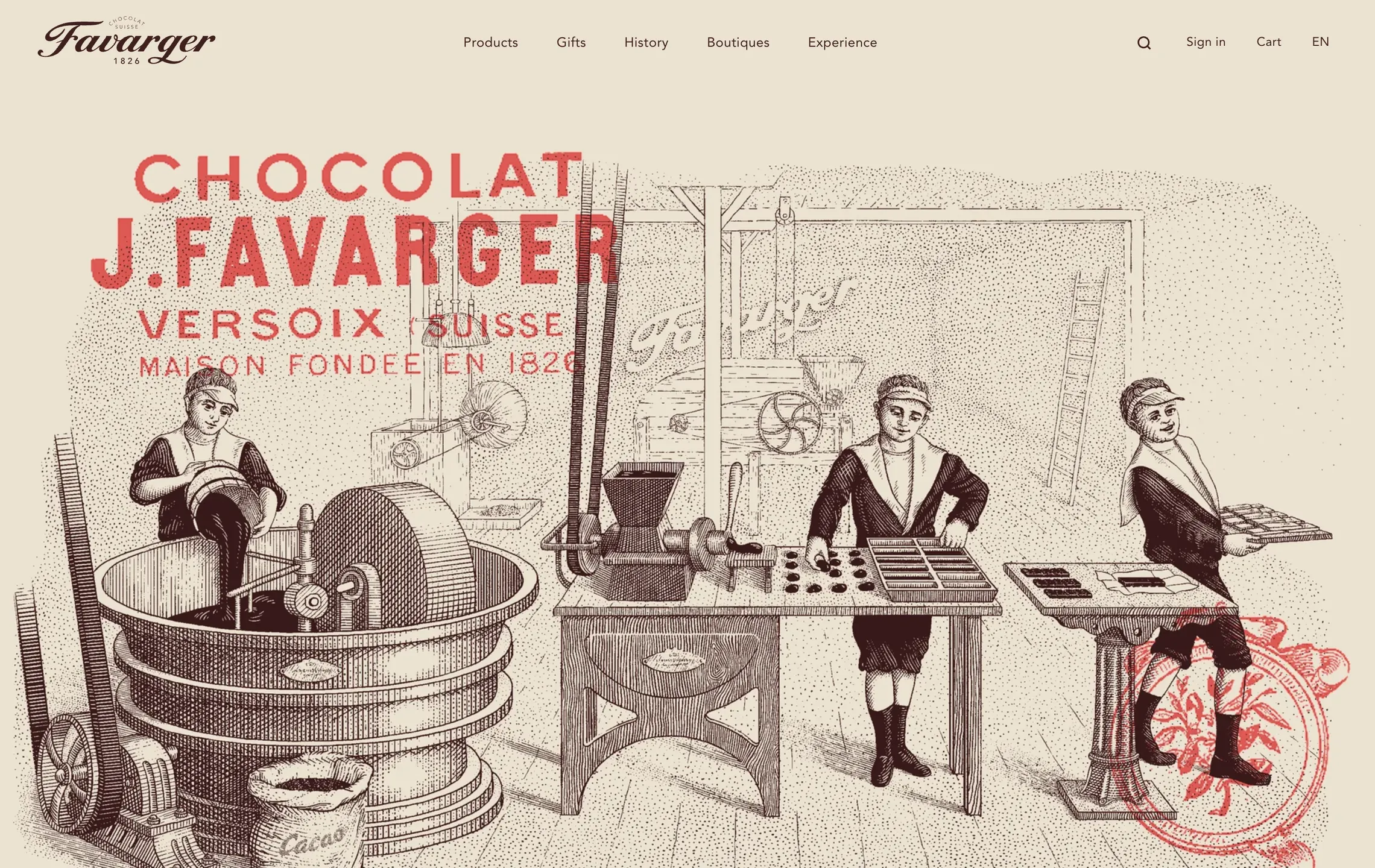 Favarger history page