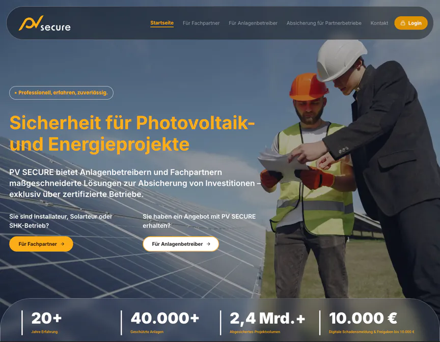 PV SECURE corporate website