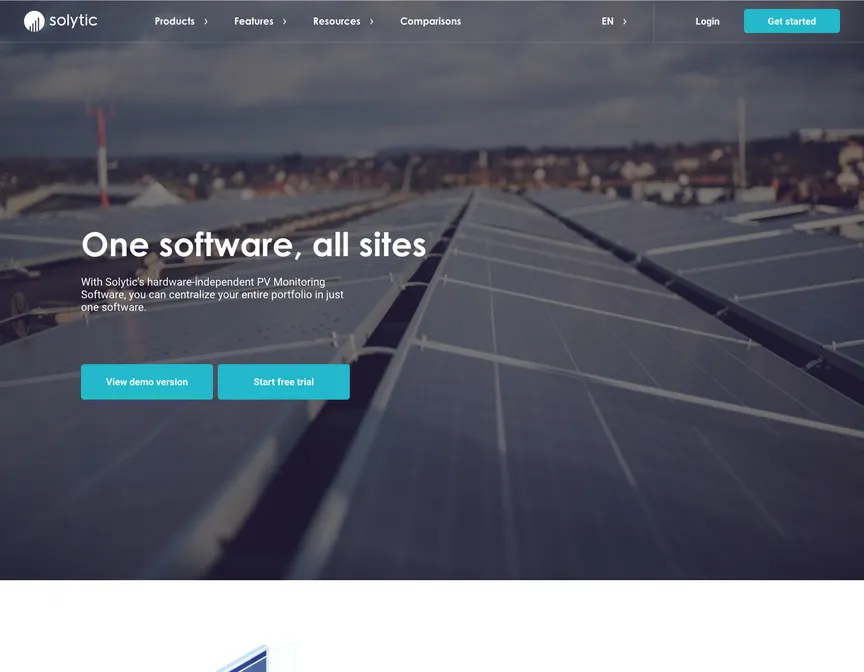 Solytic homepage